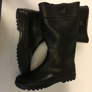 Sperry waterproof rubber boots sz 11
